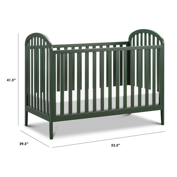 M23901FRGR,Beau 3-in-1 Convertible Crib in Forest Green