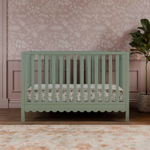 M27801LS,DaVinci,Sammy Scallop 4-in-1 Convertible Crib in Light Sage