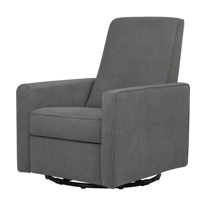 M10887GY,DaVinci,Piper Recliner in Dark Grey Finish w/Dark Grey Piping