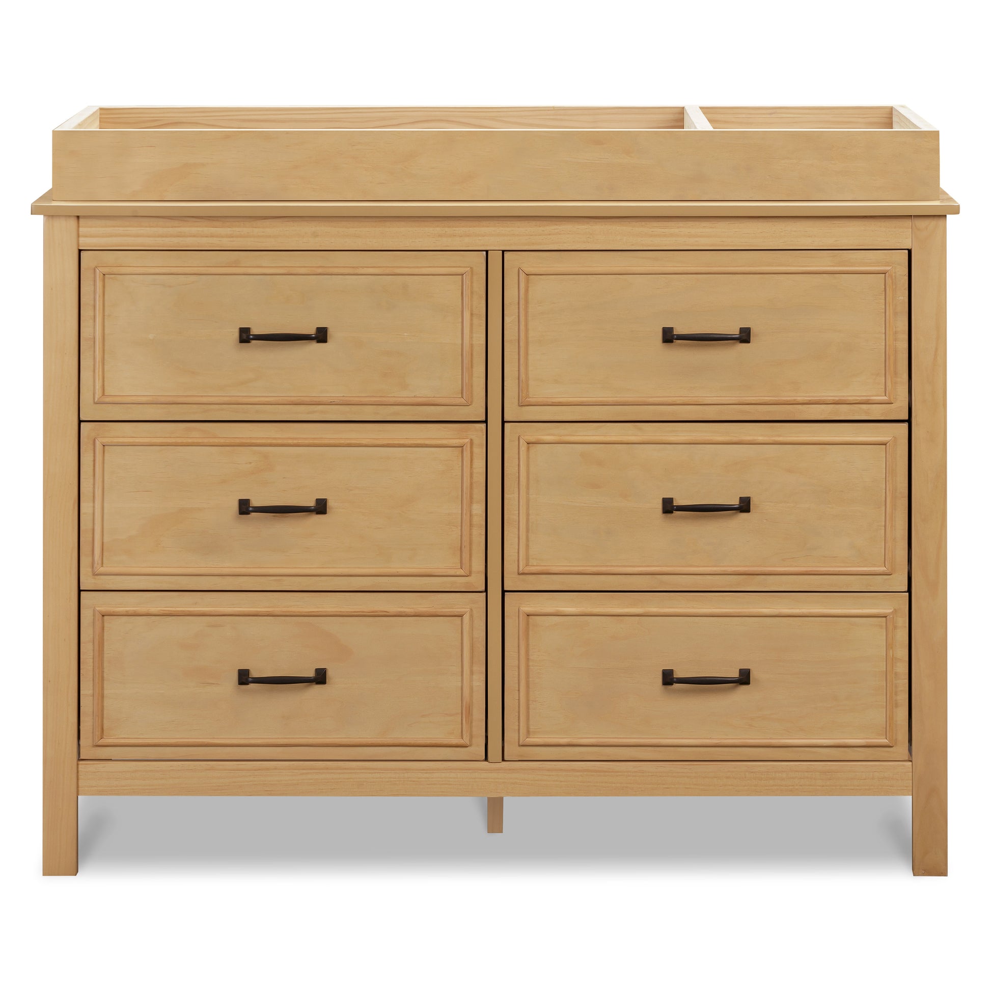 M12826HY,DaVinci,Charlie 6-Drawer Double Dresser in Honey