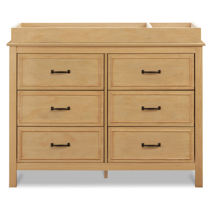 M12826HY,DaVinci,Charlie 6-Drawer Double Dresser in Honey