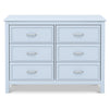 M12826PB,DaVinci,Charlie 6-Drawer Double Dresser in Powder Blue