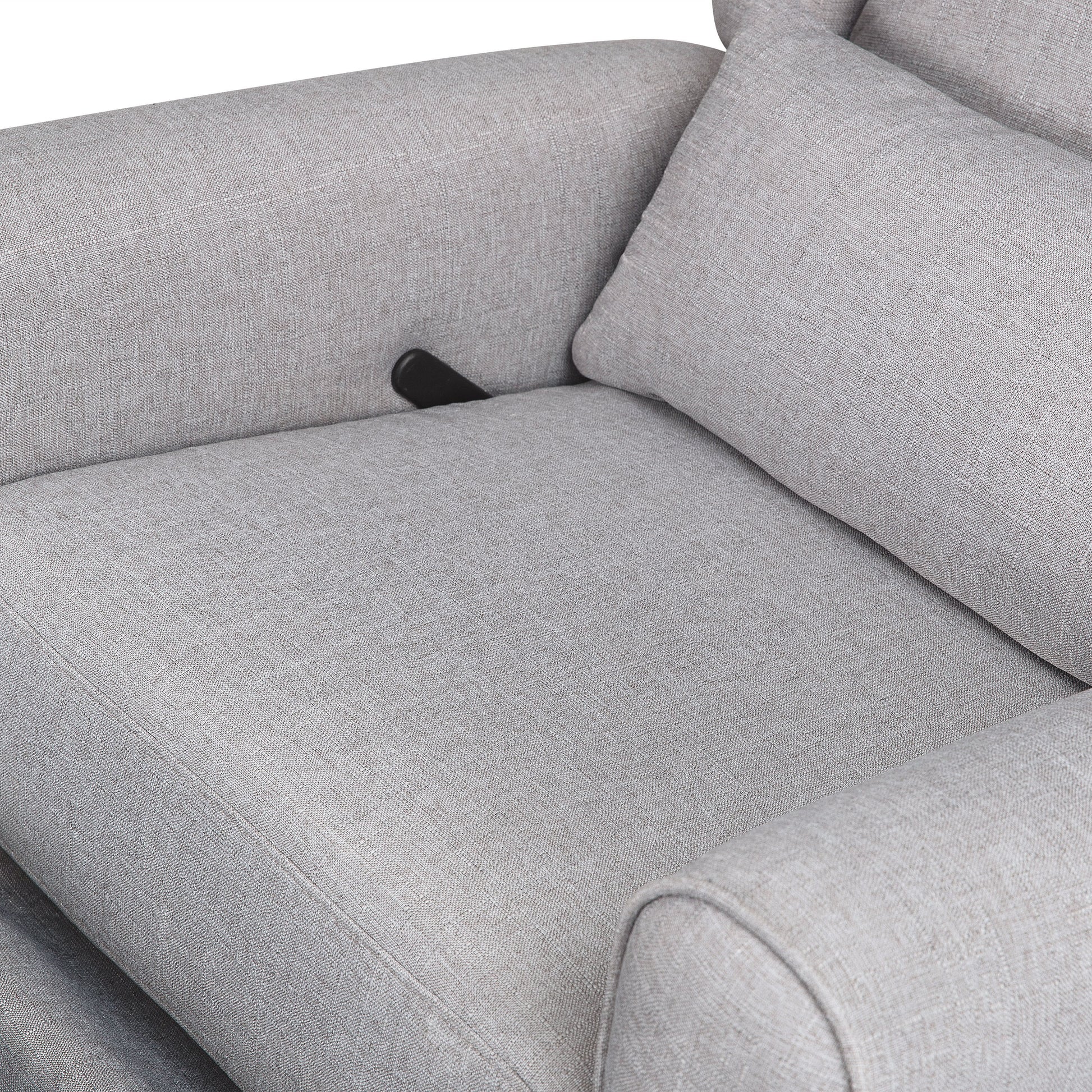 M21887MIG,DaVinci,Hayden Recliner and Swivel Glider in Misty Grey