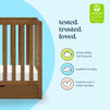 F11981L,Carter's,Colby 4-in-1 Convertible Mini Crib w/ Trundle in Walnut