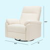 M24387CCB,DaVinci,Suzy Swivel Recliner in Cozy Cream Boucle