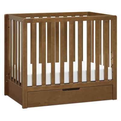 F11981L,Carter's,Colby 4-in-1 Convertible Mini Crib w/ Trundle in Walnut
