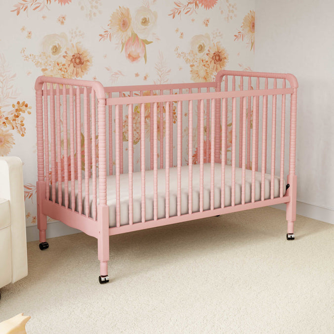 M7391BL,DaVinci,Jenny Lind Stationary Crib in Blush Pink Finish