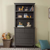 M4309SL,DaVinci,Autumn Bookcase / Hutch in Slate Finish