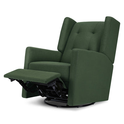 M21287PNG,DaVinci,Maddox recliner and swivel glider in Pine Green
