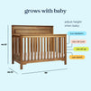 M4301CT,DaVinci,Autumn 4-in-1 Convertible Crib in Chestnut Finish