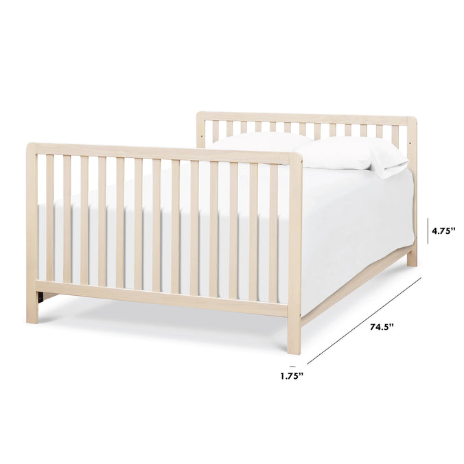 M5789NX,The MDB Family,Hidden Hardware Twin/Full Size Bed Conversion Kit In Washed Natural