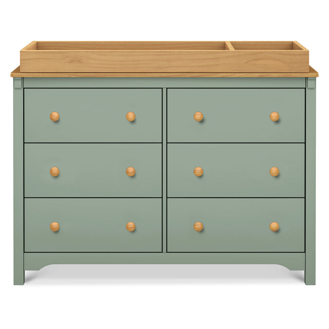 M27226LSHY,DaVinci,Shea 6-Drawer Dresser in Light Sage and Honey