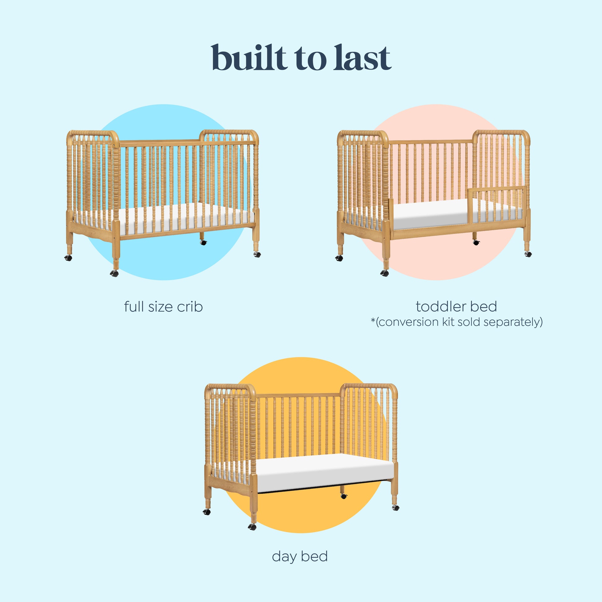 M7391HY,DaVinci,Jenny Lind Stationary Crib in Honey