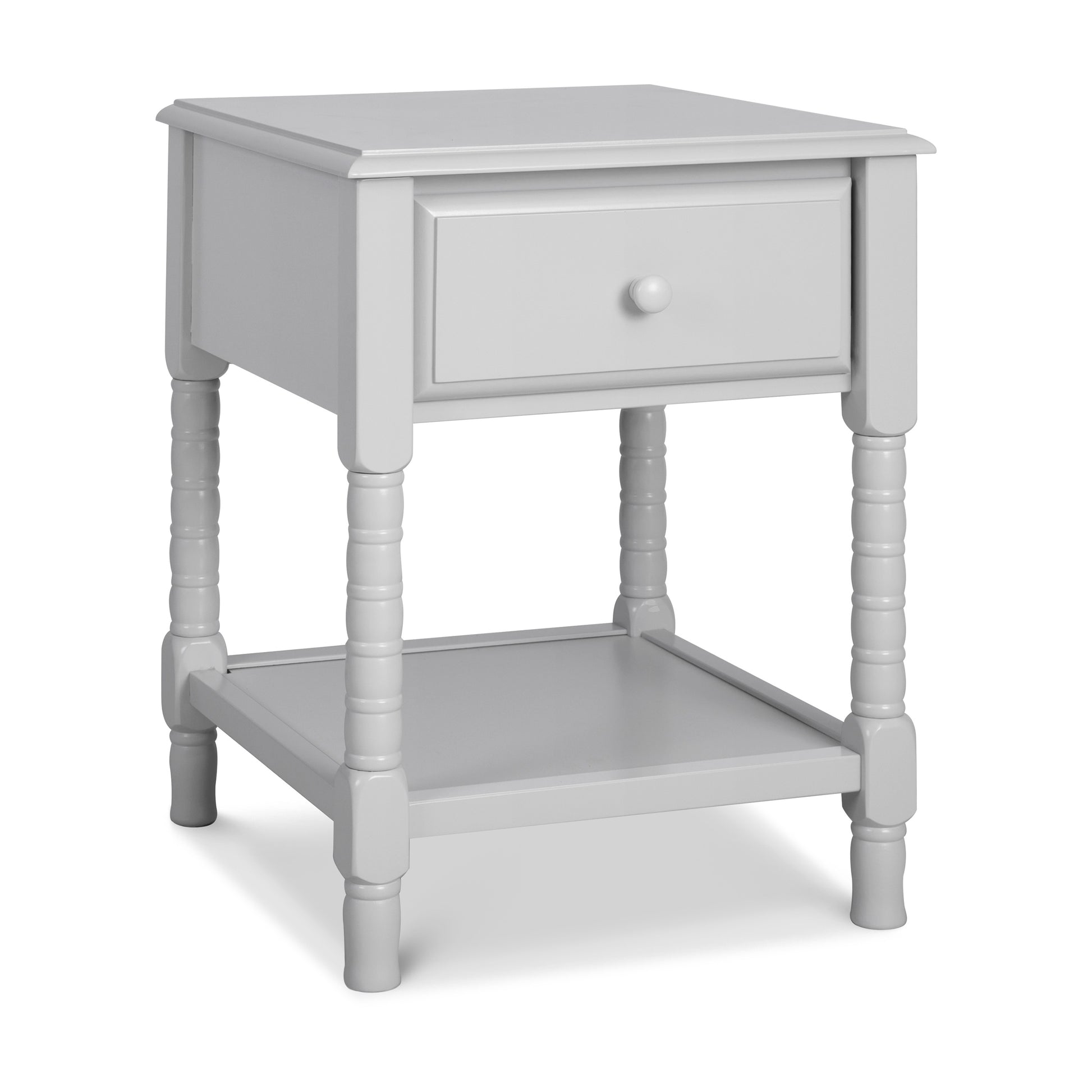 M7360GG,Jenny Lind Spindle Nightstand in Fog Grey