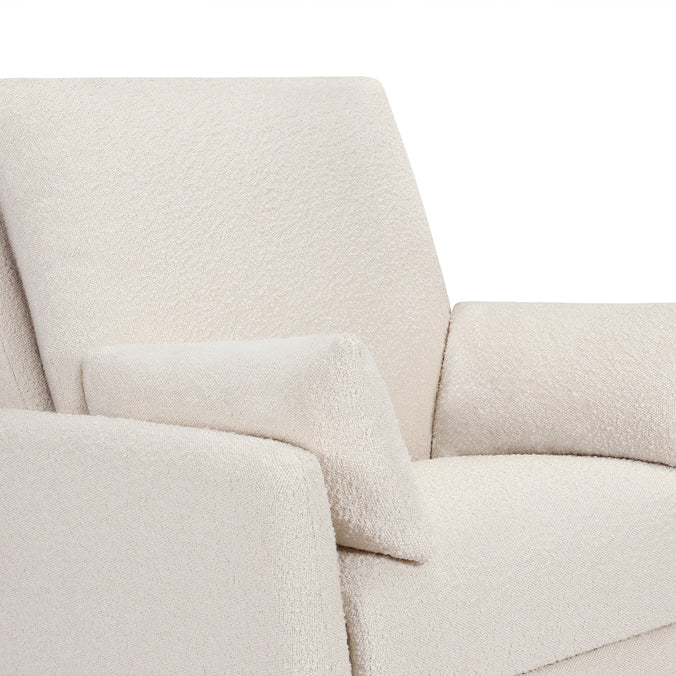 M24587WB,DaVinci,Juno Swivel Glider in Ivory Boucle