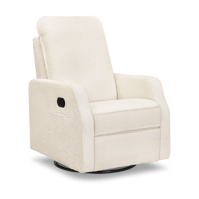 M33187CCB,DaVinci,Lucas Pillowback Swivel Recliner in Cozy Cream Boucle