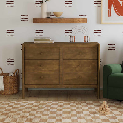 M25126L,DaVinci,Birdie 6-Drawer Dresser in Walnut