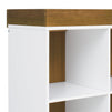 M22511WL,DaVinci,Otto Convertible Changing Table and Cubby Bookcase in White and Walnut