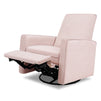 M19387PBPEW,DaVinci,Penny Swivel Recliner in Performance Pale Blush Pink Eco-Weave