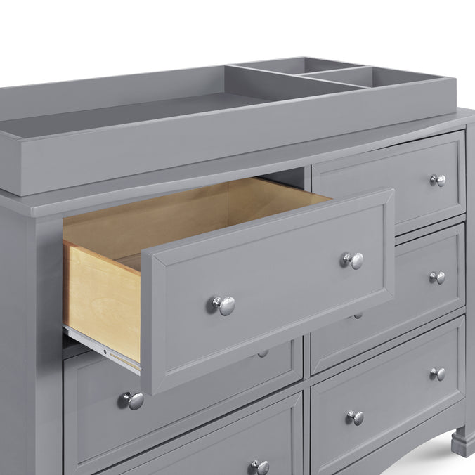 M5529G,DaVinci,Kalani 6-Drawer Double Wide Dresser in Grey Finish