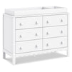 M27826W,Sammy Scallop 6-Drawer Dresser in White