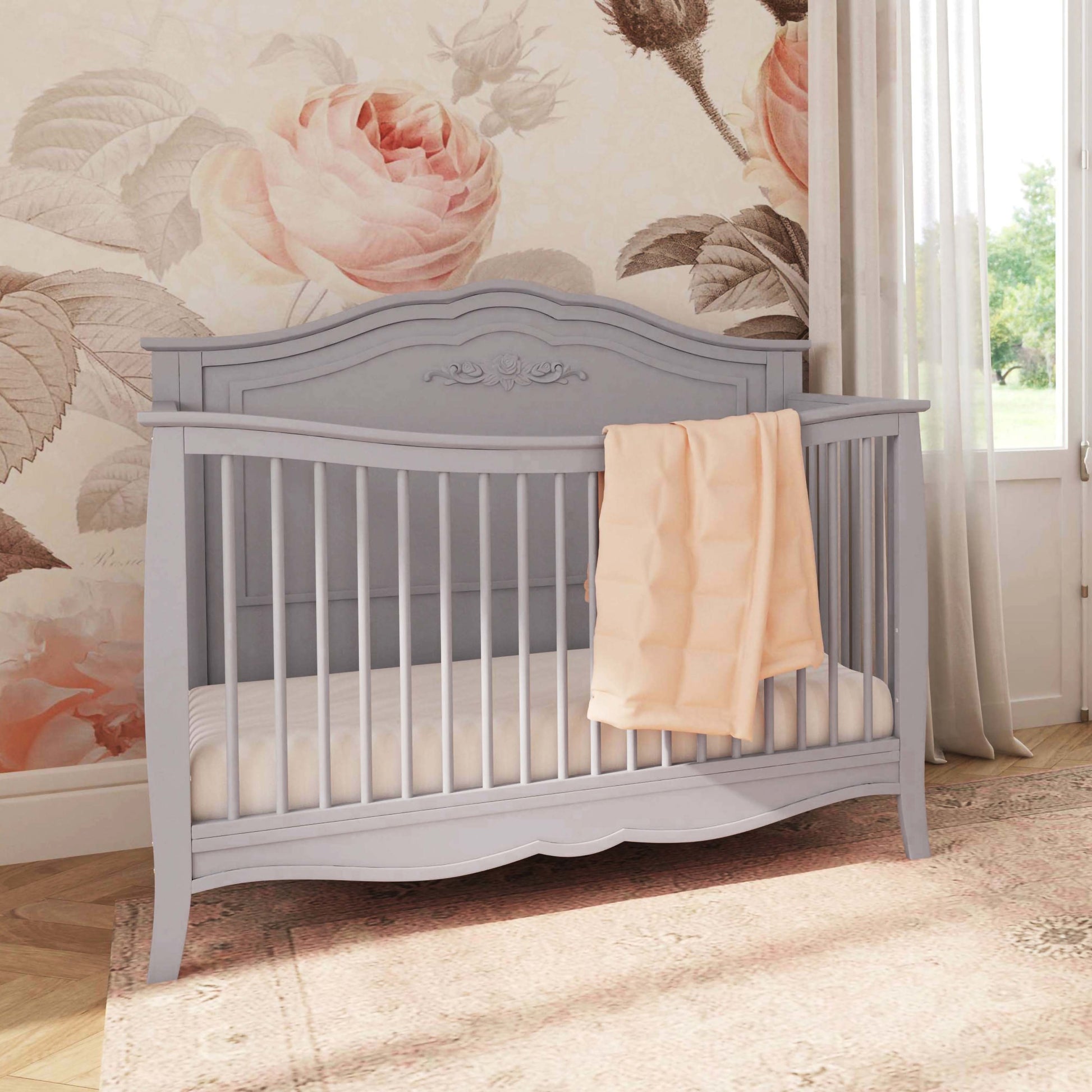 M20801G,DaVinci,Fiona 4-in-1 Convertible Crib in Grey