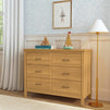 M12826HY,DaVinci,Charlie 6-Drawer Double Dresser in Honey