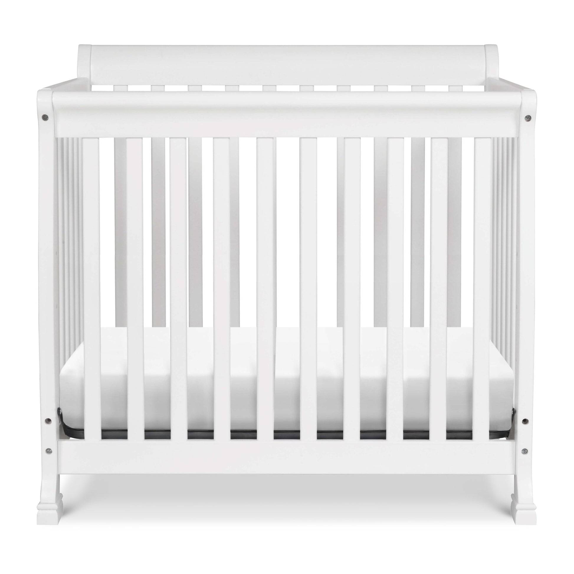 M5598W,DaVinci,Kalani 4-in-1 Convertible Mini Crib in White Finish