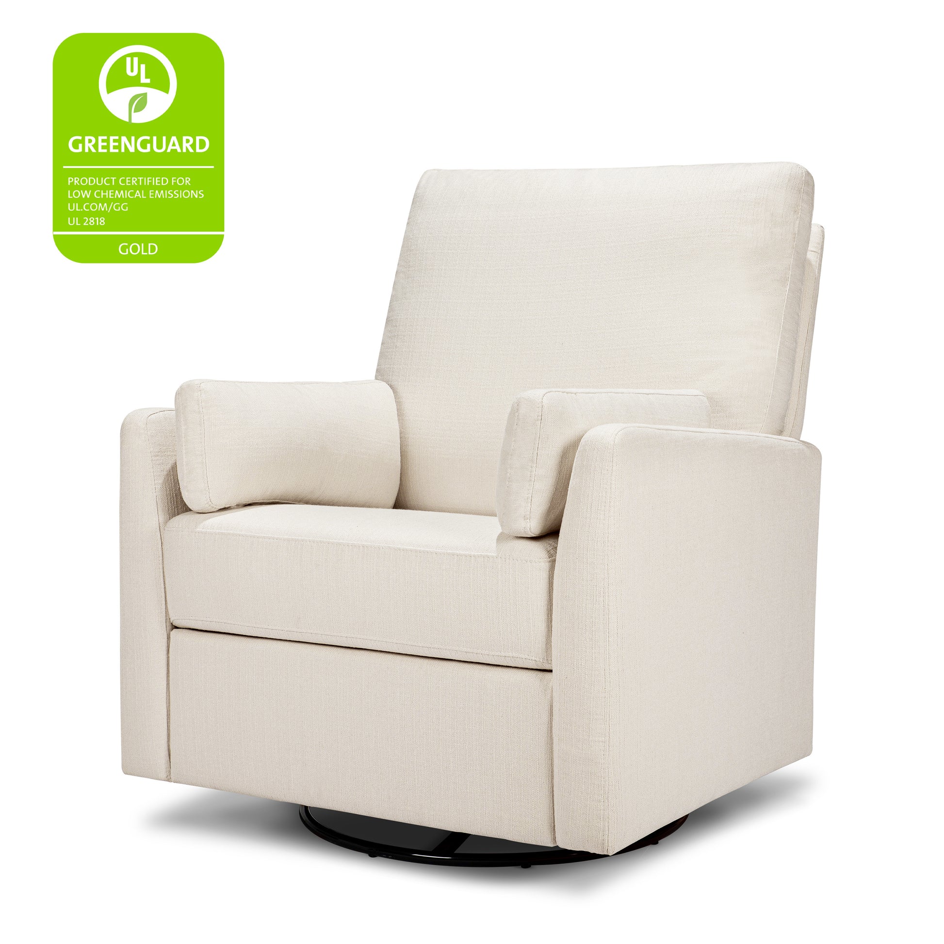 F24687PCM,Carter's,Ethan Swivel Recliner in Performance Cream Linen