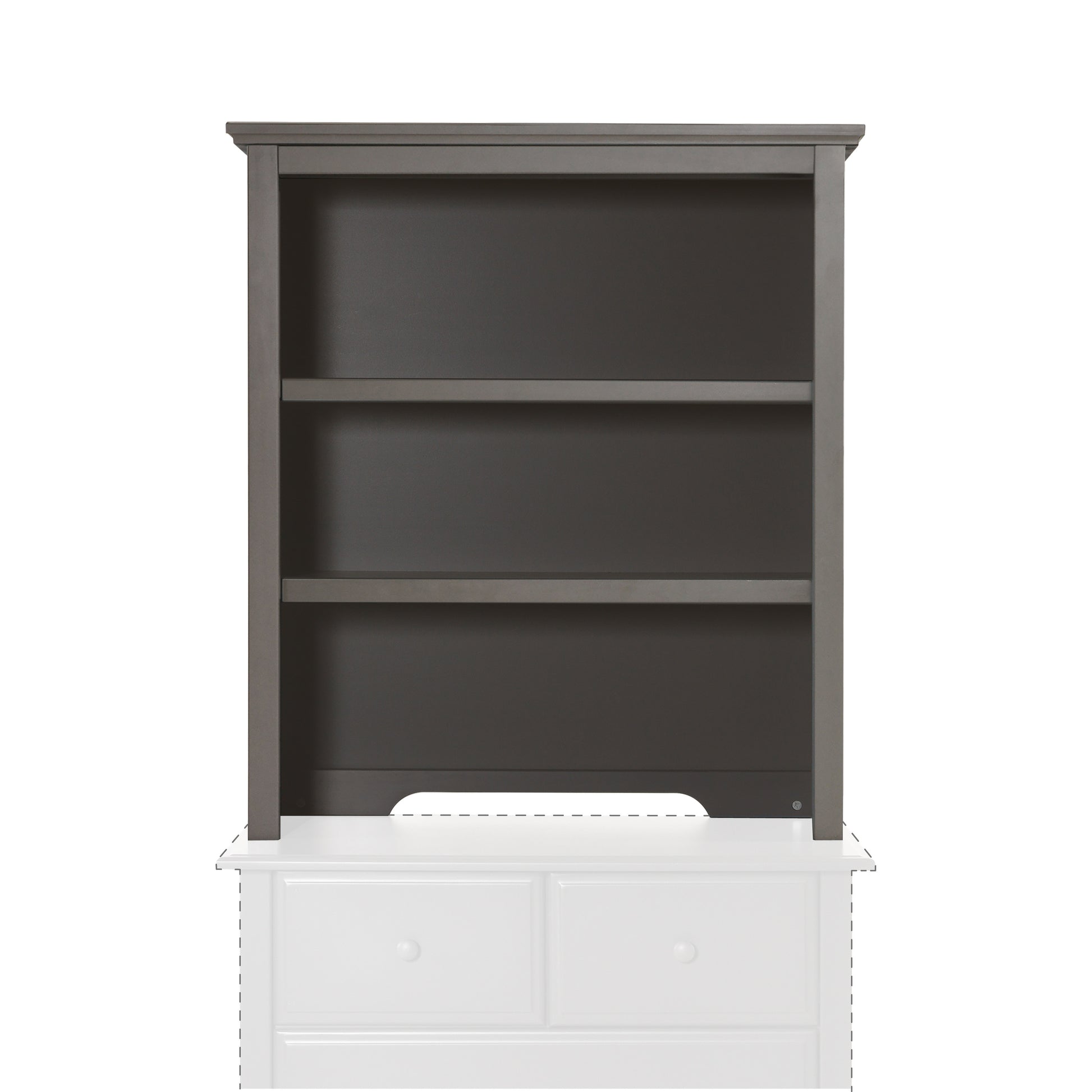 M4309SL,DaVinci,Autumn Bookcase / Hutch in Slate Finish