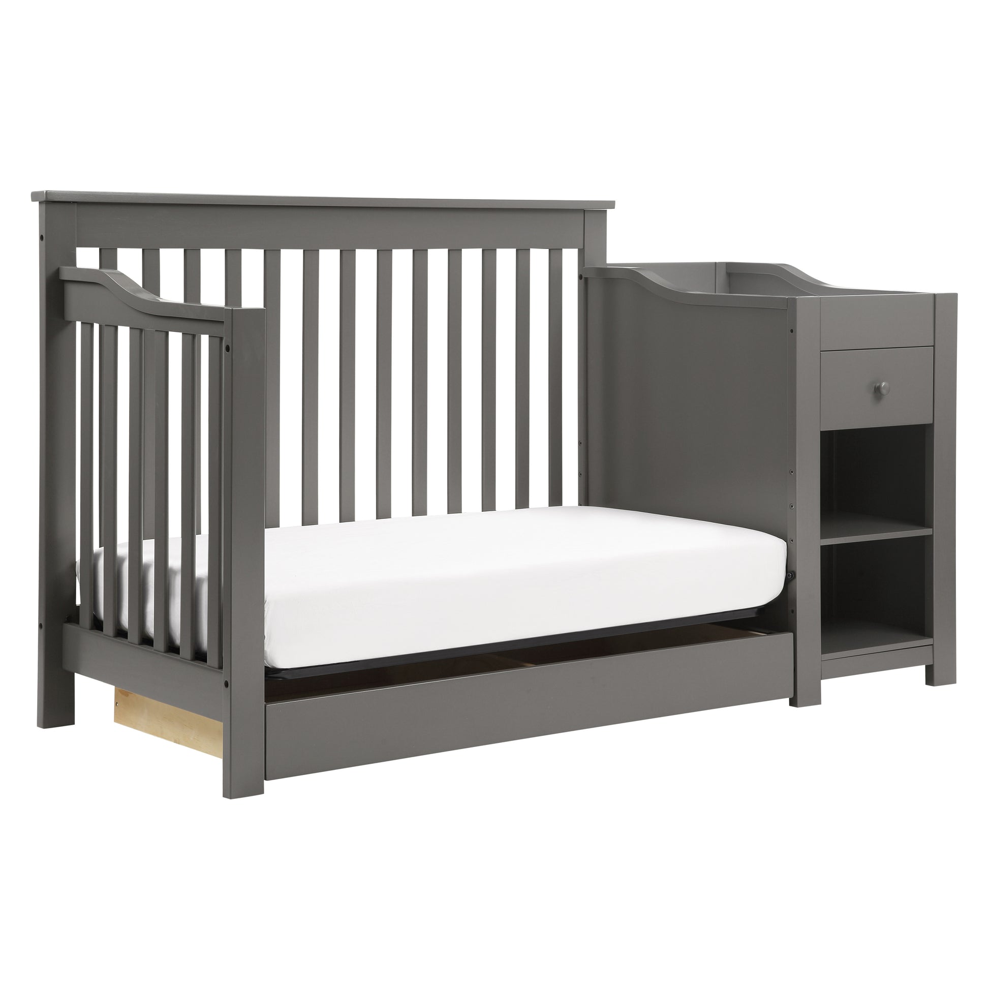 M1991SL,DaVinci,Piedmont 4-in-1 Crib & Changer Combo in Slate