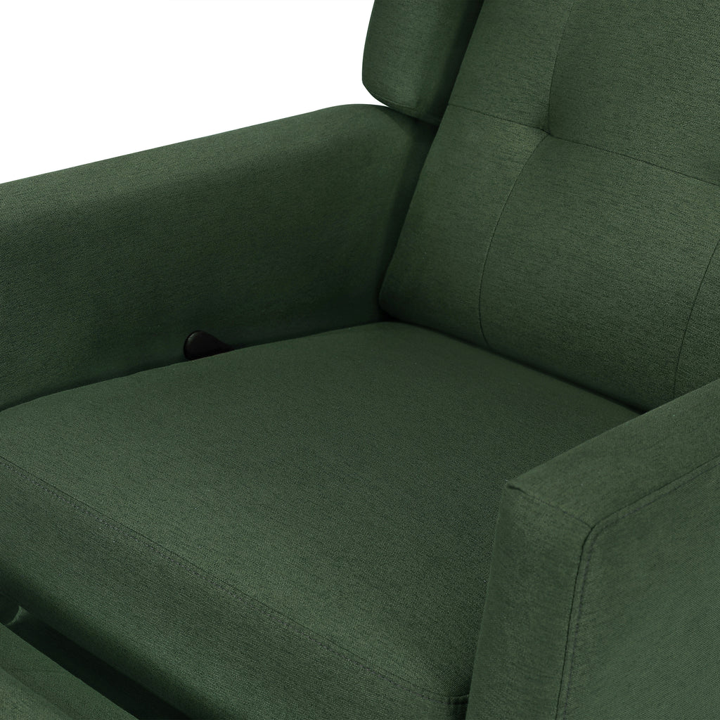 M21287PNG,Maddox Recliner and Swivel Glider in Pine Green