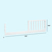 M3199W,DaVinci,Jenny Lind Toddler Bed Conversion Kit in White Finish