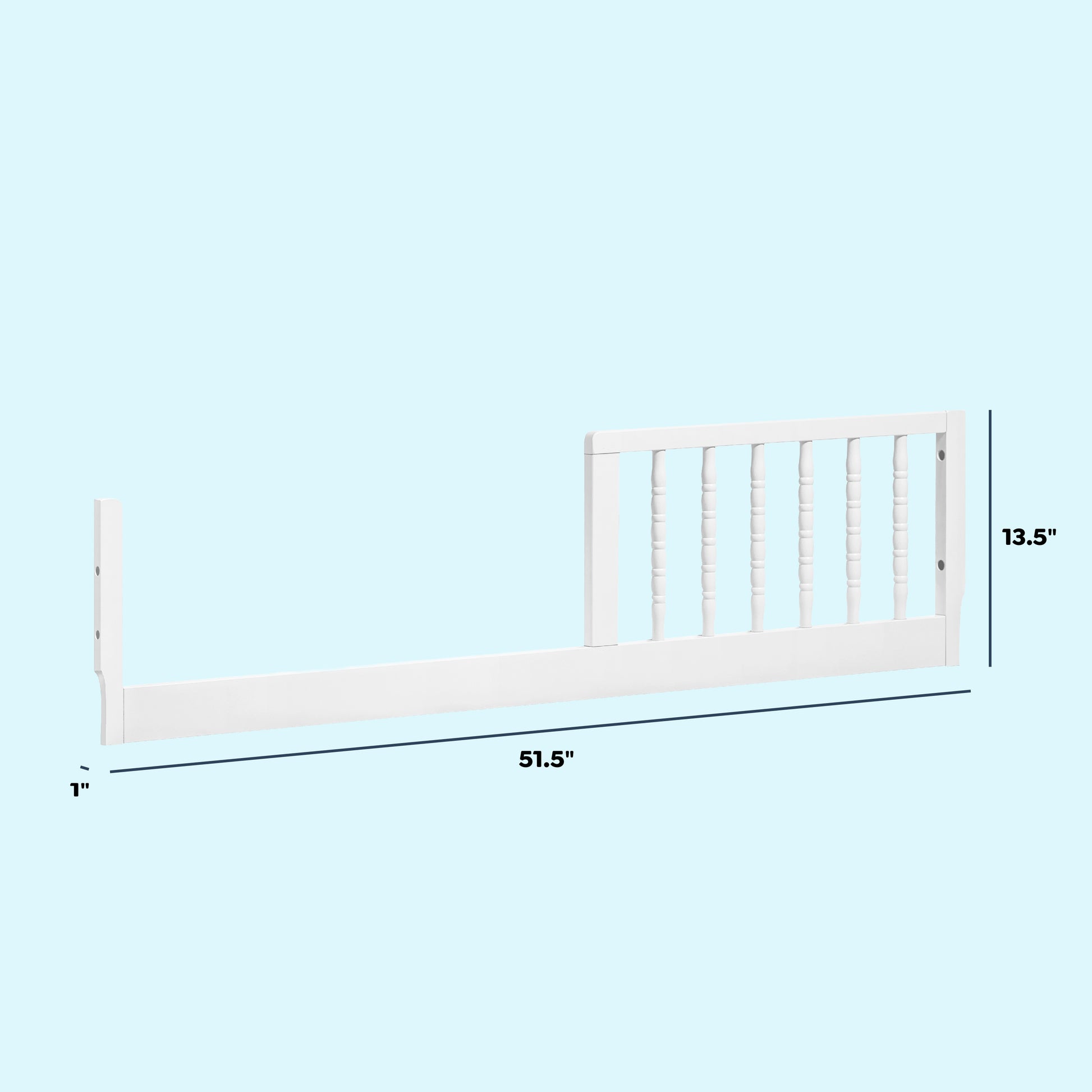 M3199W,DaVinci,Jenny Lind Toddler Bed Conversion Kit in White Finish