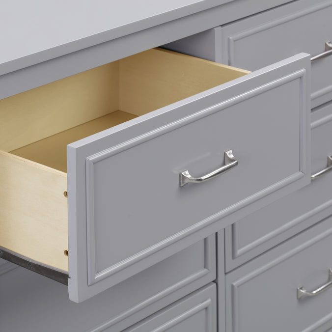 M12826G,DaVinci,Charlie 6-Drawer Double Dresser in Grey