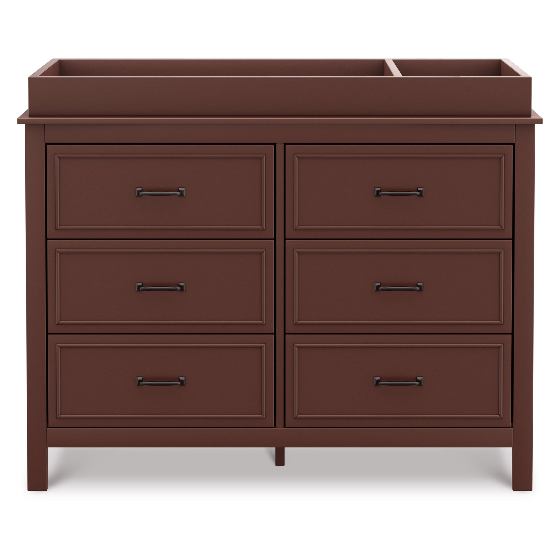 M12826CR,DaVinci,Charlie 6-Drawer Double Dresser in Crimson