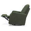 M33187COB,DaVinci,Lucas Pillowback Swivel Recliner in Cozy Olive Boucle