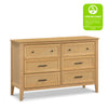 M24726HY,DaVinci,Sawyer Farmhouse 6-Drawer Dresser in Honey