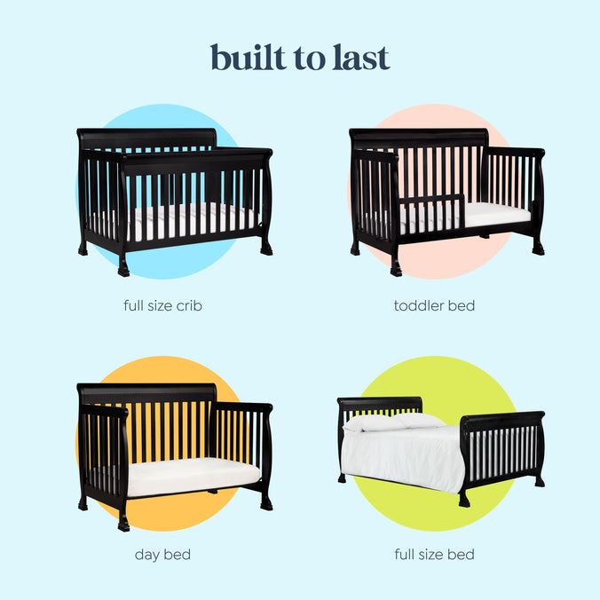 M5501E,DaVinci,Kalani 4-in-1 Convertible Crib in Ebony