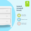 M5523W,DaVinci,Kalani 3-Drawer Dresser in White Finish