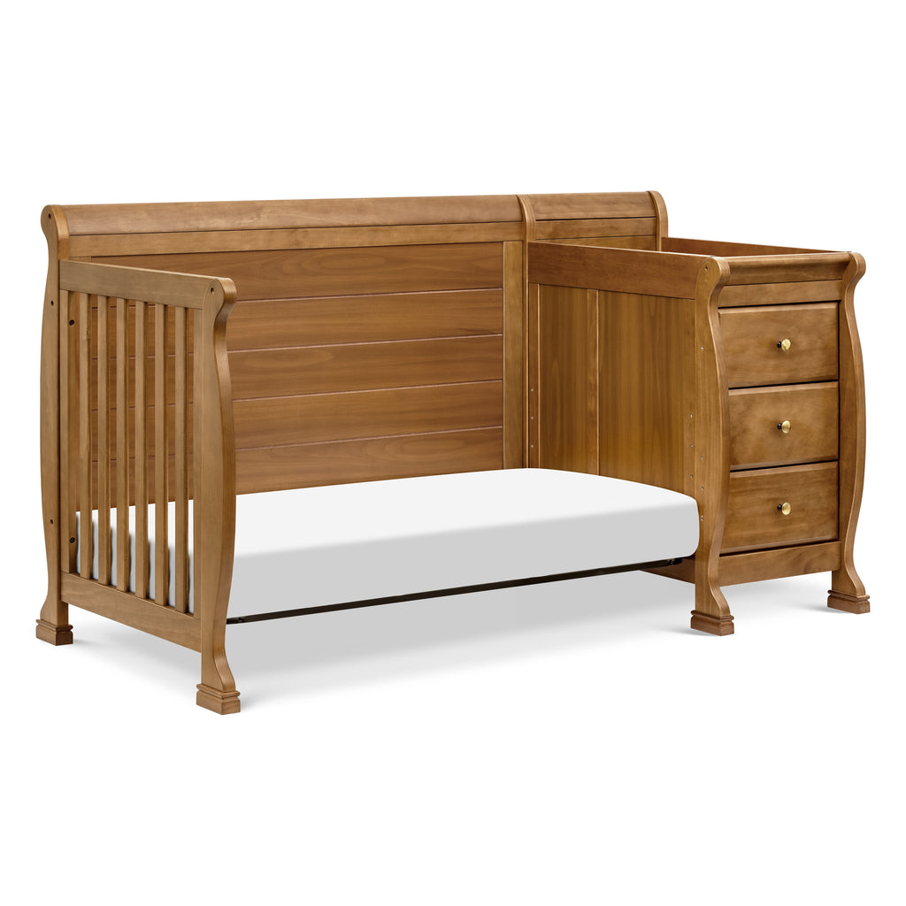 M5582CT,Kalani 4-in-1 Convertible Crib & Changer in Chestnut