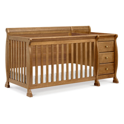 M5582CT,DaVinci,Kalani 4-in-1 Convertible Crib & Changer in Chestnut
