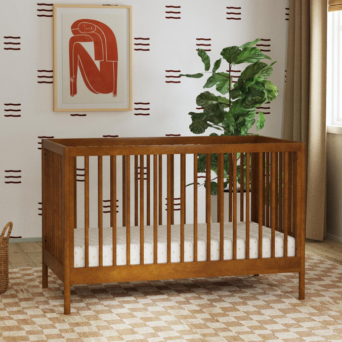 M25101L,DaVinci,Birdie 3-in-1 Convertible Crib in Walnut