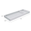 M0619DG,The MDB Family,Universal Wide Removable Changing Tray in Cloud Grey