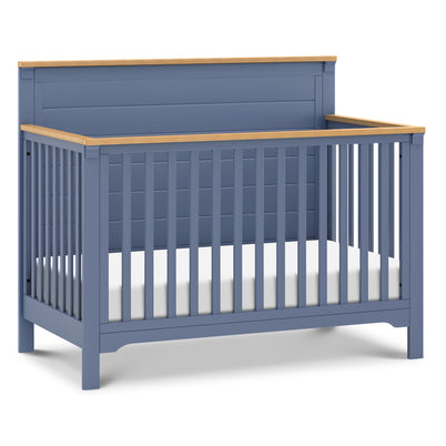 M27201CVBHY,DaVinci,Shea 4-in-1 Convertible Crib in Cove Blue and Honey