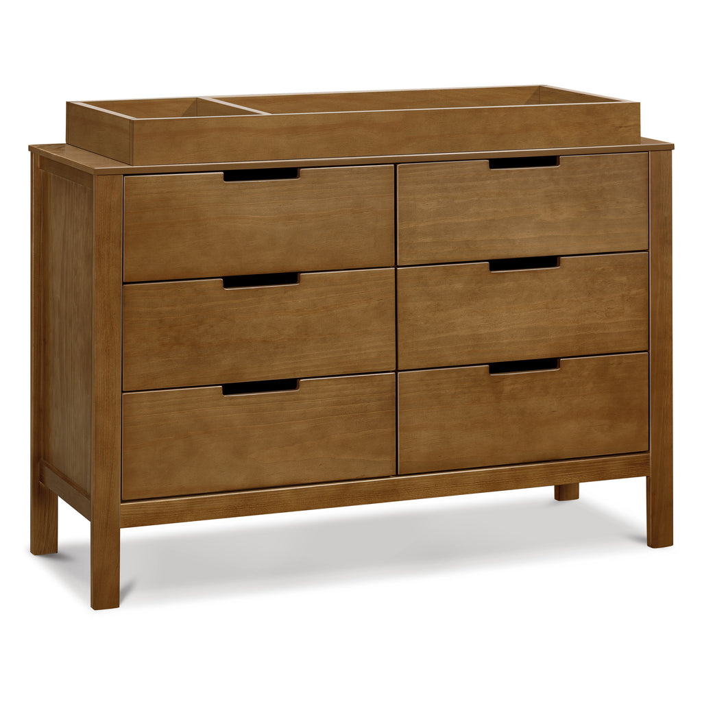 F11926L,Colby 6-Drawer Double Dresser in Walnut