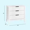 F11923W,Carter's,Colby 3-drawer Dresser in White Finish