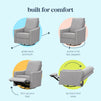 M33887FTG,DaVinci,Jonah Swivel Recliner in Frost Grey