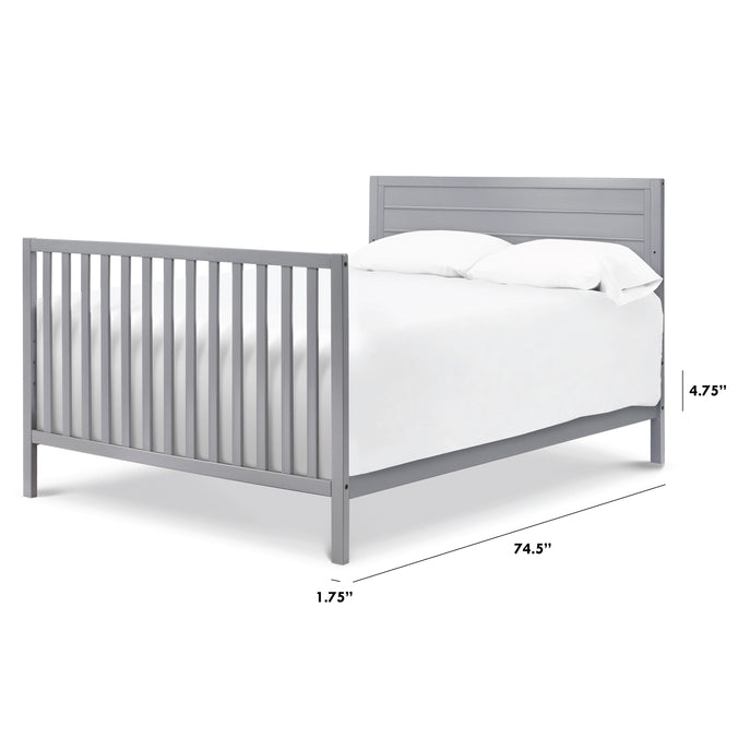 M5789G,The MDB Family,Hidden Hardware Twin/Full Size Bed Conversion Kit In Grey Finish