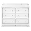 M5529W,DaVinci,Kalani 6-Drawer Double Wide Dresser in White Finish